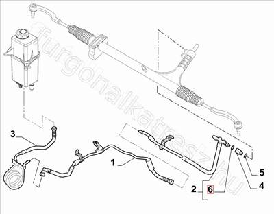 Szervócső tömítés             - JUMPER, DUCATO, BOXER - 14452986, 1608873980 -  - FIAT eredeti Eredeti új 14452986