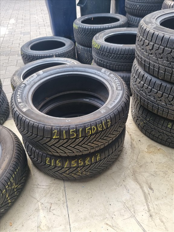  215/5517" újszerű Michelin Alpin 6 téli gumi 2db  1. kép