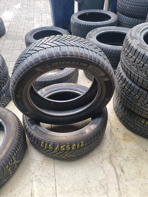  215/5517" újszerű Michelin Alpin 6 téli gumi 2db  2. kép