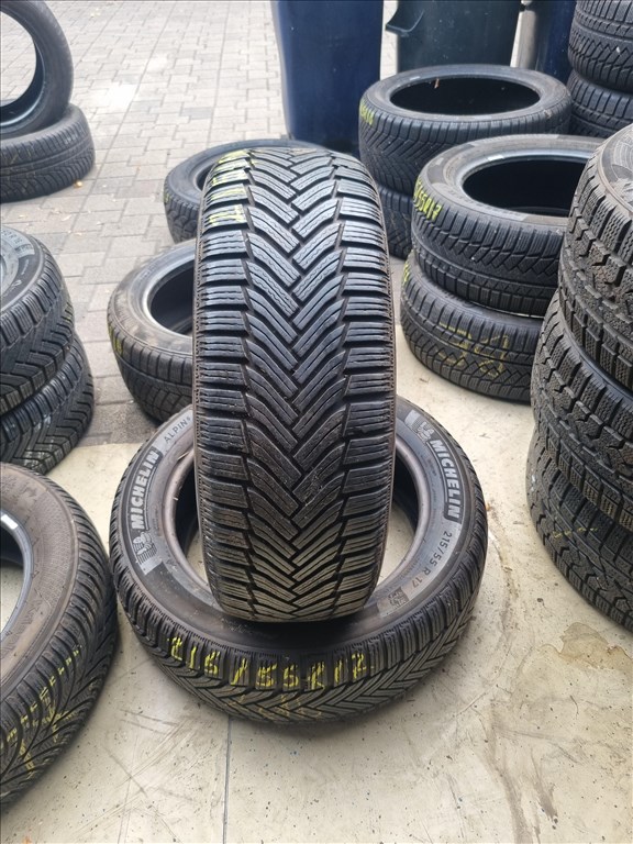 215/5517" újszerű Michelin Alpin 6 téli gumi 2db  3. kép