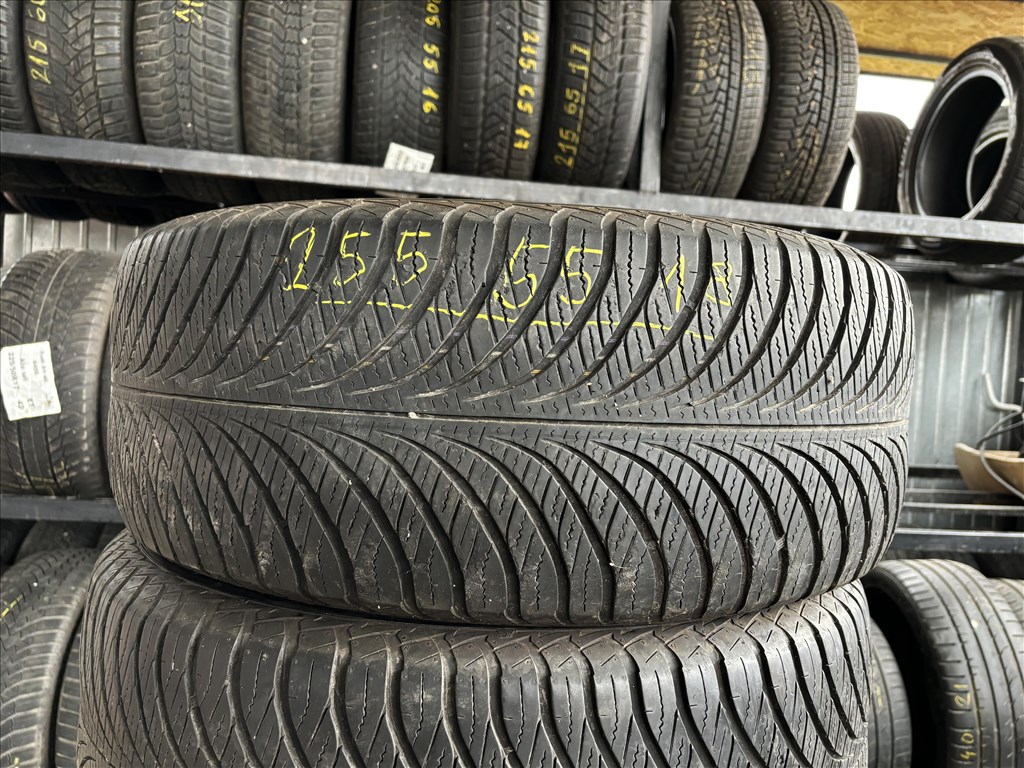 255/55 r18 Goodyear négyévszakos 2db gumi eladó 255/55r18 1. kép