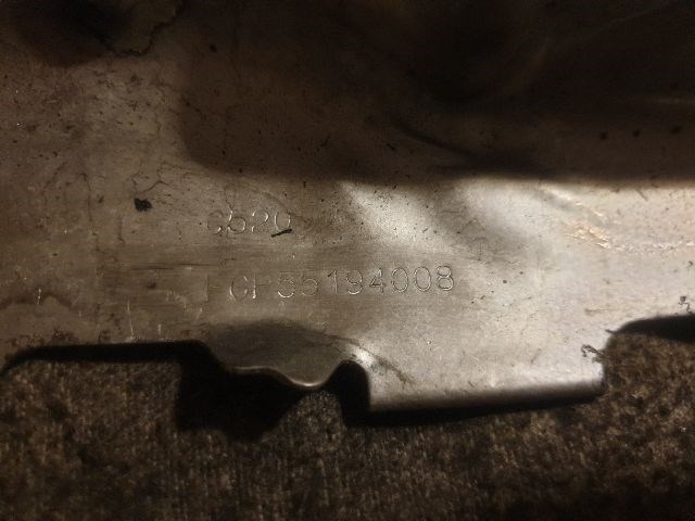 Opel Astra H 1.3 CDTI Kipufogó hővédő lemez Z13dth  55194008 3. kép