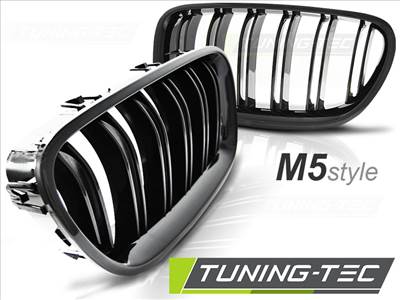 BMW F10 / F11 10-16 M5 LOOK GLOSSY BLACK Tuning-Tec Hűtőrács