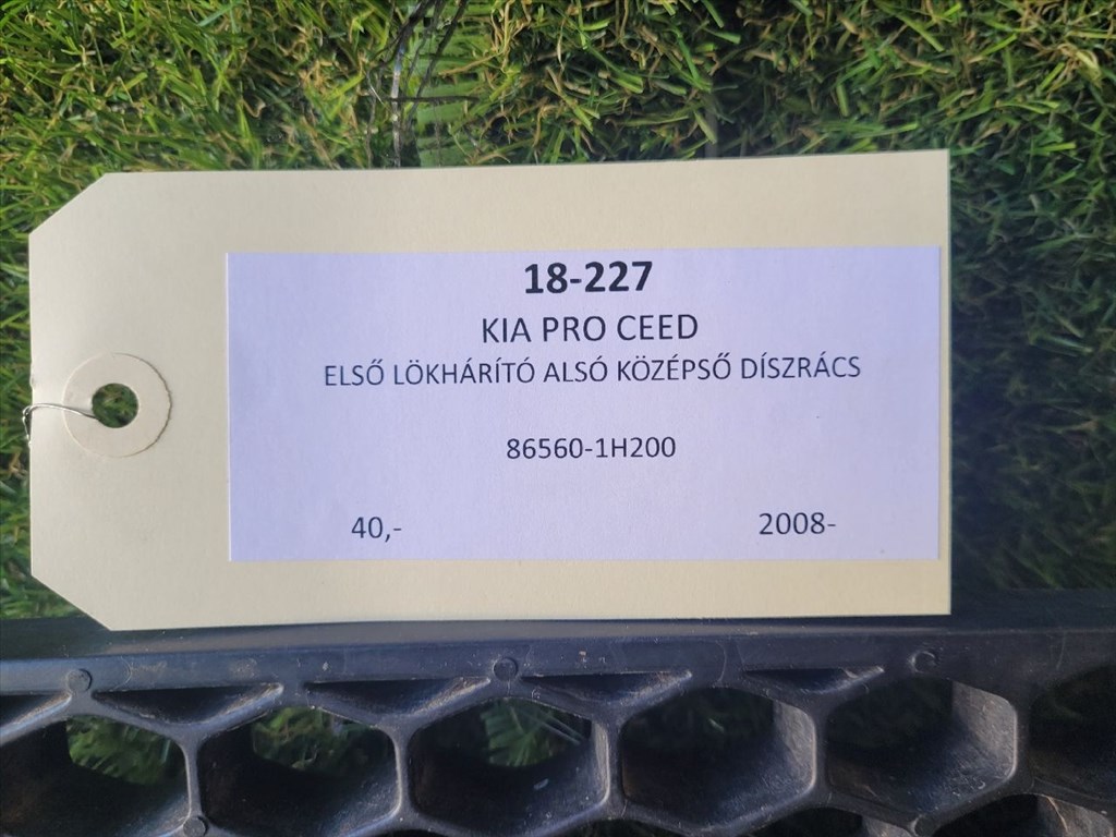 KIA PRO Első Lökhárító Alsó Középső Díszrács 865601H200 4. kép