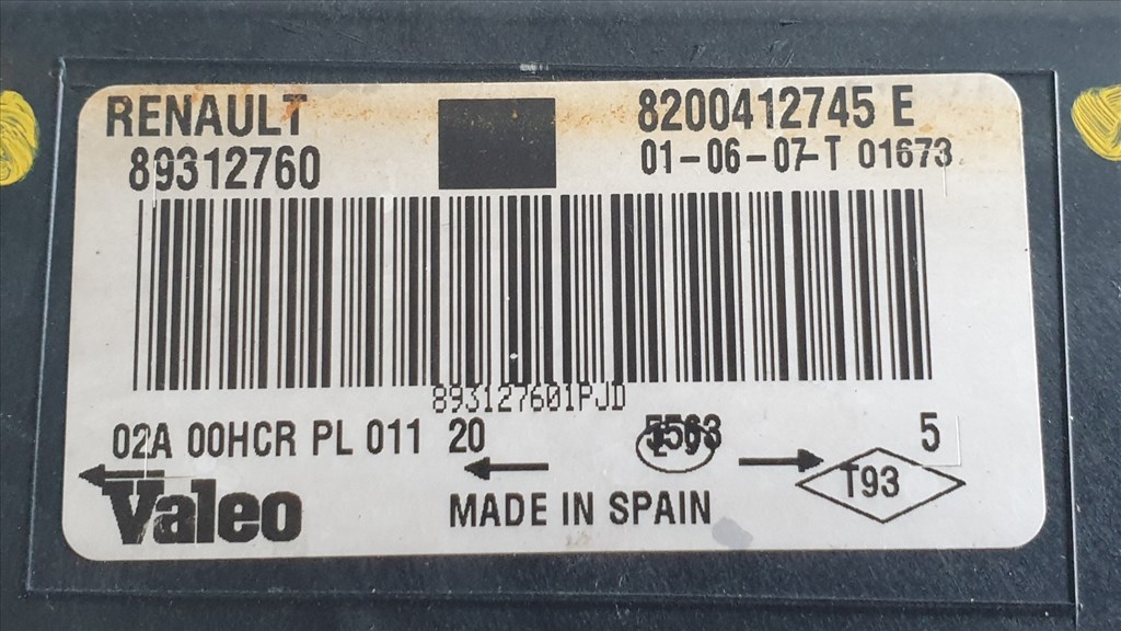 511964 Renault Megane 2, 2007 Jobb Fényszóró, Projektoros Lámpa, Első. 8200412745E 10. kép