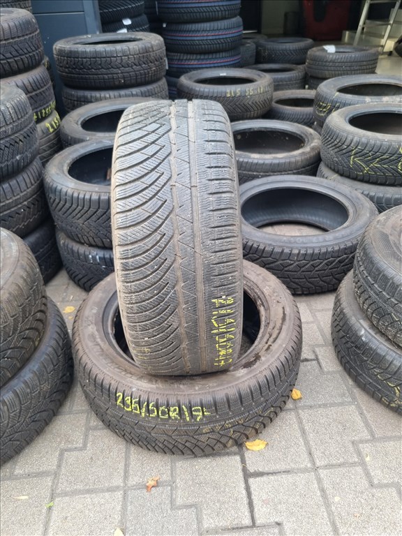  235/5017" használt Michelin Pilot Alpin PA4 téli gumi 2db  3. kép