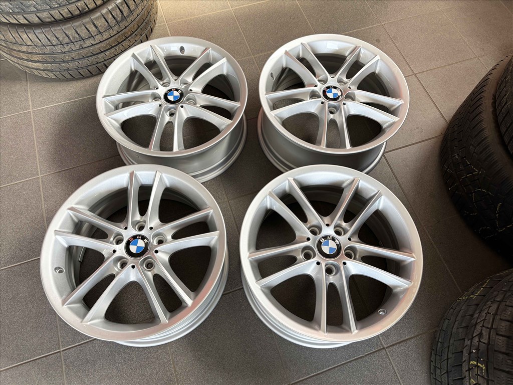 BMW e87 18" 5x120 kétszéles gyári alufelni eladó 18 coll F20 6. kép