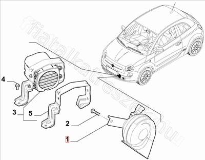 Kürt 500e - 500e - 52137975 -  - FIAT eredeti Eredeti új 52137975
