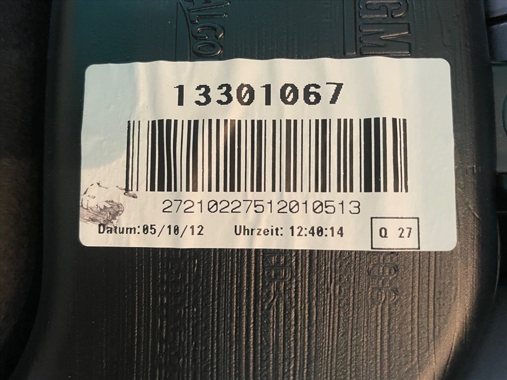 Opel Astra J LÉGZSÁK SZETT  13301067 Légzsák garnitúra 9. kép