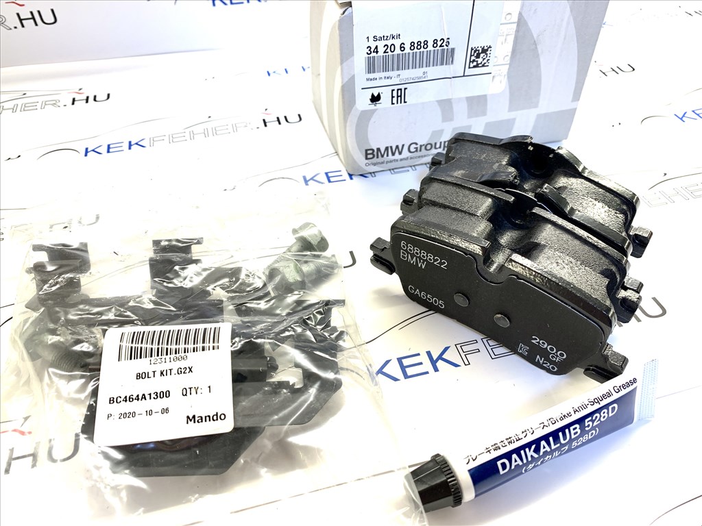 BMW 3-as 2-es 4-es hátsó fékbetét garnitúra kis fékre - Gyári új - G20 G21 G23 G22 G42 G26 34208844393 34206888825 1. kép