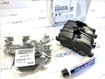 BMW 3-as 2-es 4-es hátsó fékbetét garnitúra kis fékre - Gyári új - G20 G21 G23 G22 G42 G26 34208844393 34206888825