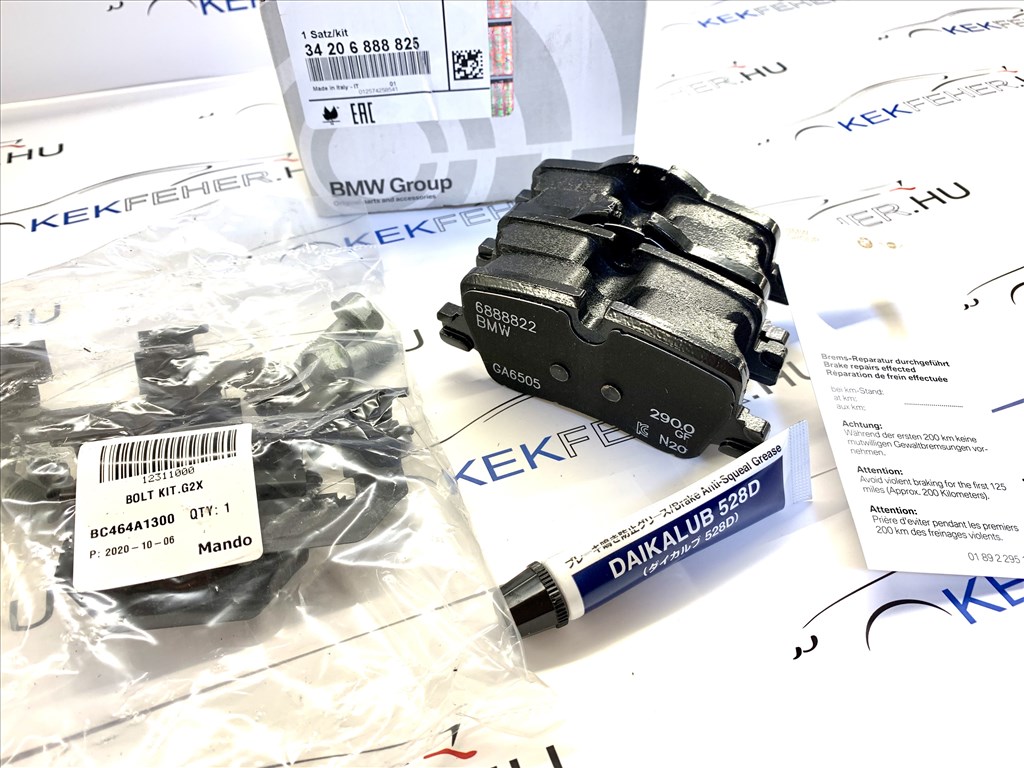 BMW 3-as 2-es 4-es hátsó fékbetét garnitúra kis fékre - Gyári új - G20 G21 G23 G22 G42 G26 34208844393 34206888825 3. kép