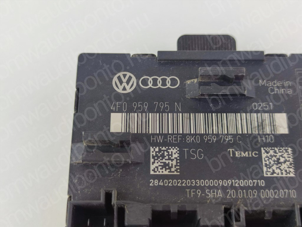 AUDI A6 C6 (4F2) Jobb hátsó ajtó vezérlőegység/modul (4F0959795N) 2. kép