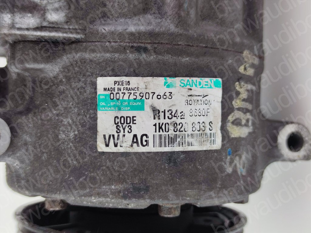AUDI A3 (8P1)  1.9 TDI Légkondicionáló (A/C) klíma kompresszor (1K0820803S) 2. kép