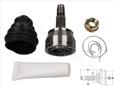 Féltengelycsukló külső - CORSA, GRANDE, 500, CORSAVAN, PUNTO, YPSILON - FT25084K, 46308322 -  - Fastoriginal Utángyártott új 46308322