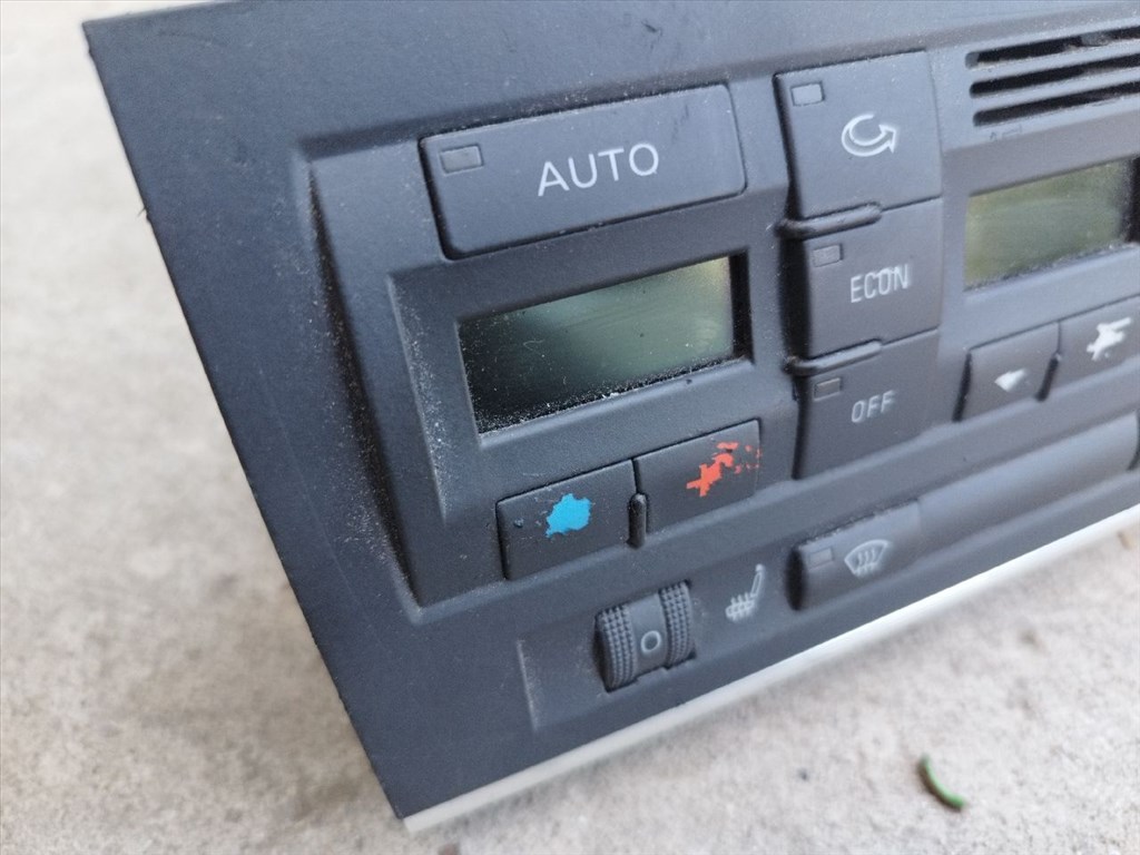 Audi A4 B6 ülésfűtéses fűtéskapcsoló 8e0820043ab 2. kép