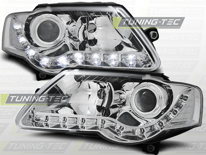 VW PASSAT B6 3C 03.05-10 DAYLIGHT CHROME Tuning-Tec Fényszóró 1. kép