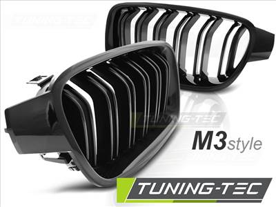 BMW F30 / F31 10.11- M3 LOOK FÉNYES FEKETE Tuning-Tec Hűtőrács
