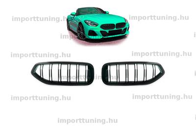 BMW Z4 G29 2018- Dual Line Fényes Fekete Hűtőrács