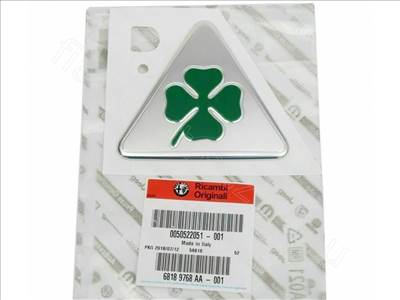 Embléma jobb - GIULIETTA - 50522051 -  - FIAT eredeti Eredeti új 50522051