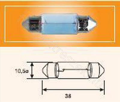 IZZÓ  12V 10W SOFITA -  - GD.C10W/35MM -  - MAGNETI MARELLI Utángyártott új C10W/35MM