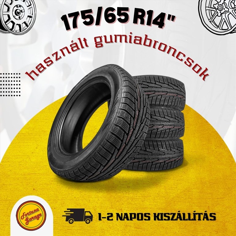  175/65 R14" használt téli gumik 1. kép