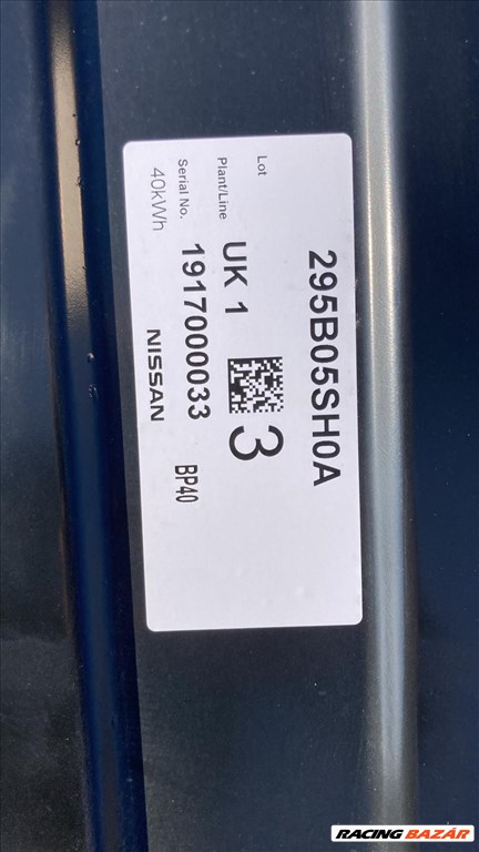 Nissan Leaf II (ZE1) HV akkumulátor (EV akkumuátor, nagyfeszültségű akkumulátor) 40 kWh 295b05sh0a 4. kép
