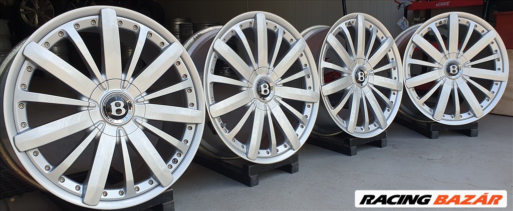 5x130 Gyári 2 részes ritka Bentley Mulsanne alufelni 9jx21" ET:61 6. kép