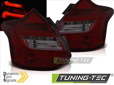 FORD FOCUS 3 11-10.14 HATCHBACK RED SMOKE LED BAR SEQ IND Tuning-Tec Hátsó Lámpa