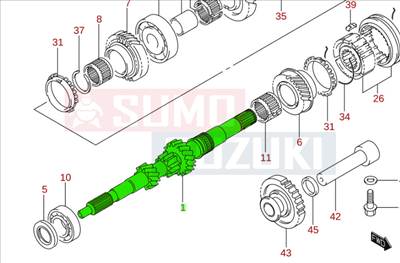 Suzuki Splash nyelestengely 24111-51K22