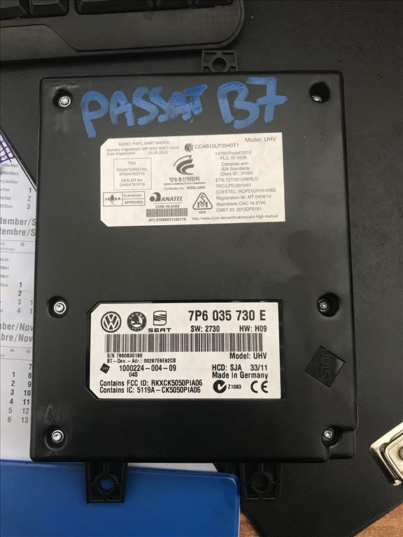 Volkswagen Passat B7 2,0 CR -- bluetooth modul 7p6035730e 1. kép