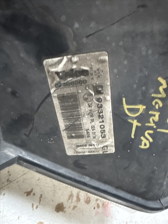 13909 Opel Meriva A  Jobb első Lámpa Fényszóró 93321053 6. kép