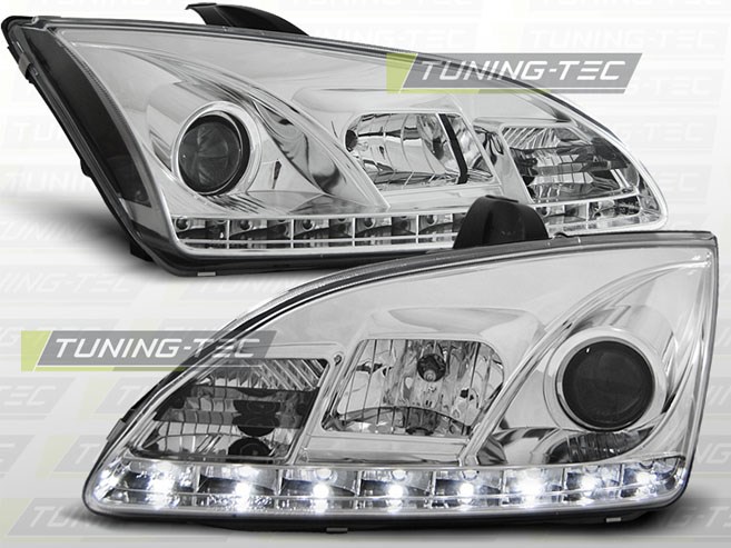 FORD FOCUS II 09.04-01.08 DAYLIGHT CHROME Tuning-Tec Fényszóró 1. kép