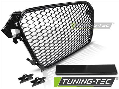 AUDI A4 (B8) RS-TYPE 11.11-15 FÉNYES FEKETE Tuning-Tec Hűtőrács