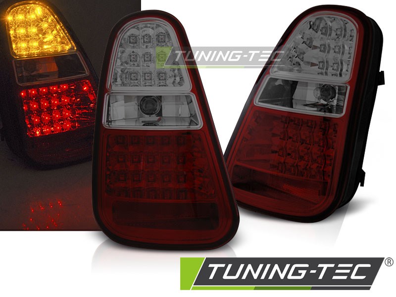 MINI COOPER R50 /R52 /R53 04-06 RED SMOKE LED Tuning-Tec Hátsó Lámpa 1. kép