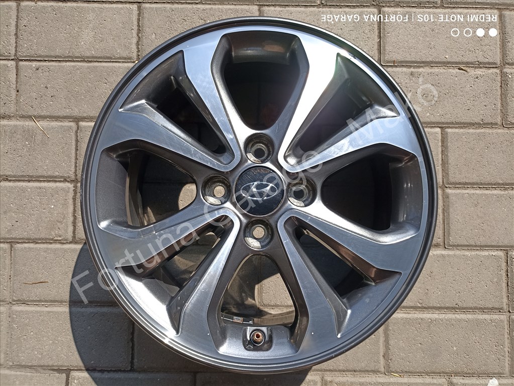 4x100 15" Hyundai használt alufelni garnitúra 5. kép