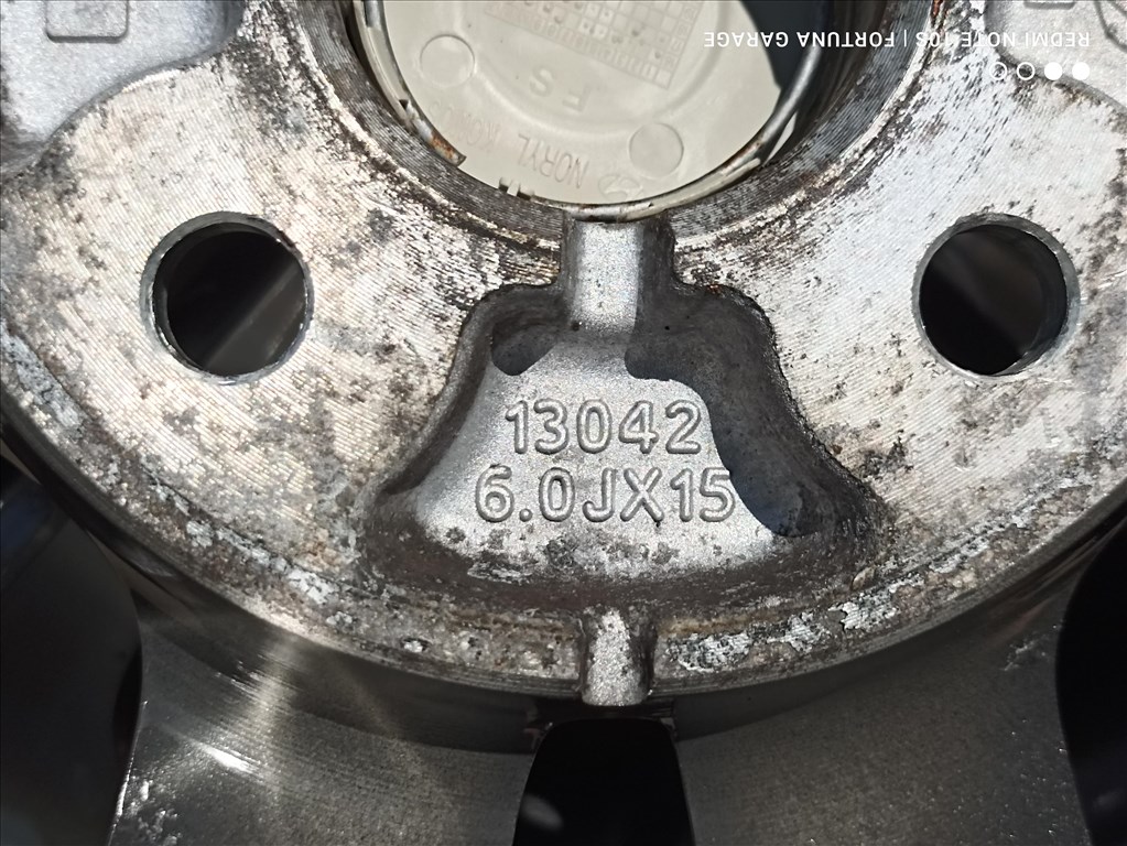 4x100 15" Hyundai használt alufelni garnitúra 7. kép