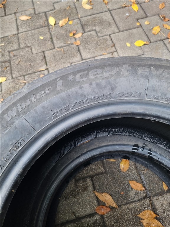  215/6016" újszerű Hankook Winter I cept evo2 téli gumi 2db  5. kép