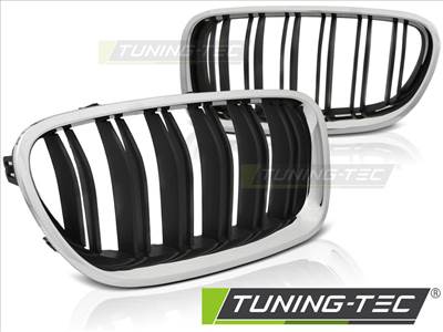 BMW F10 / F11 10-16 M5 LOOK CHROME BLACK Tuning-Tec Hűtőrács
