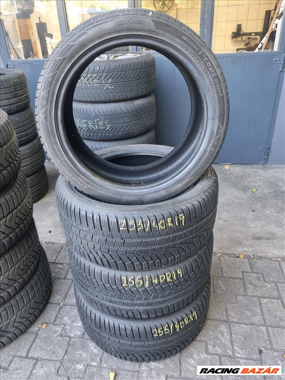  255/4019" újszerű Hankook W320 téli gumi 4db  2. kép