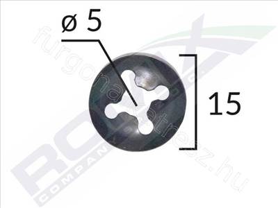 Lemez rögzítő  - GIULIA, GTV, RZ, SPIDER, 155, 156 - 16023 -  - RO_OE Utángyártott új 