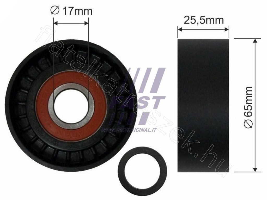 Szíjtárcsa görgőgörgő 2.2 JTD - TRANSIT, JUMPER, DUCATO, TOURNEO, BOXER - FT44567, 9658142780 -  - Fastoriginal Utángyártott új 9658142780 2. kép