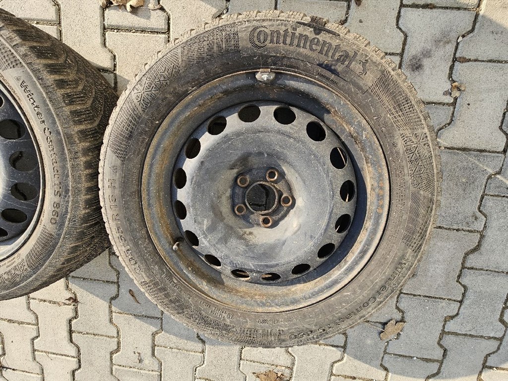  5x100 16" lemezfelni pár Continental téli gumikkal (13070,26169) 2. kép