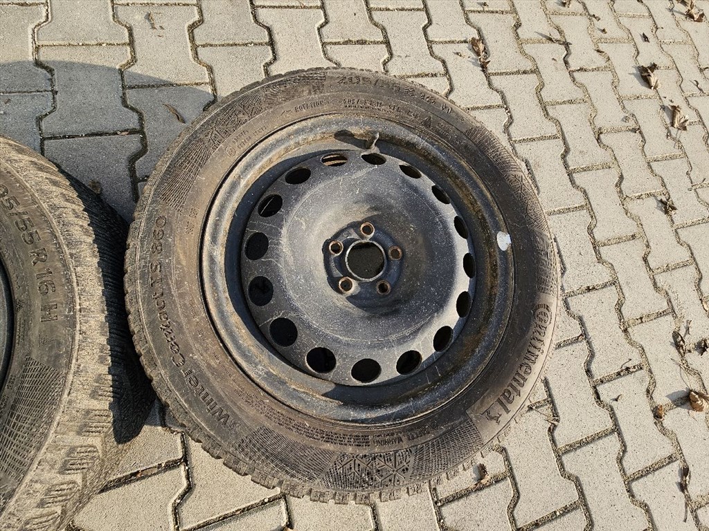  5x100 16" lemezfelni pár Continental téli gumikkal (13070,26169) 3. kép