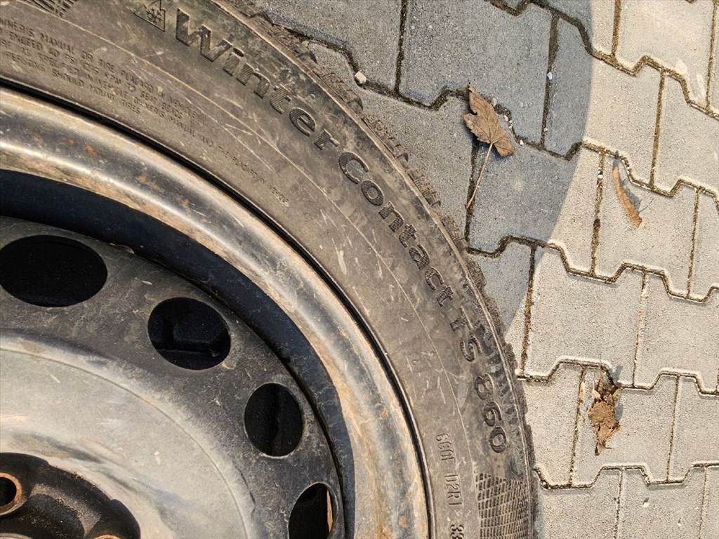  5x100 16" lemezfelni pár Continental téli gumikkal (13070,26169) 7. kép