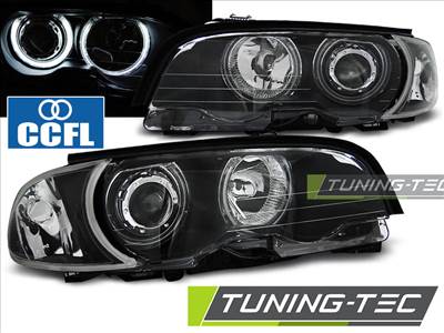 BMW E46 04.99-08.01 COUPE CABRIO ANGEL EYES CCFL BLACK Tuning-Tec Fényszóró