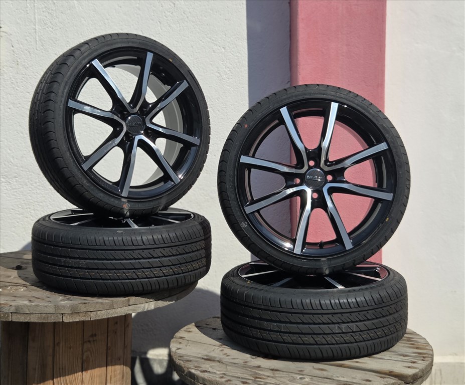  4x100 17" új Mak alufelni, rajta 195/40 új nyári gumi OPEL, MAZDA, RENAULT, VW 6. kép