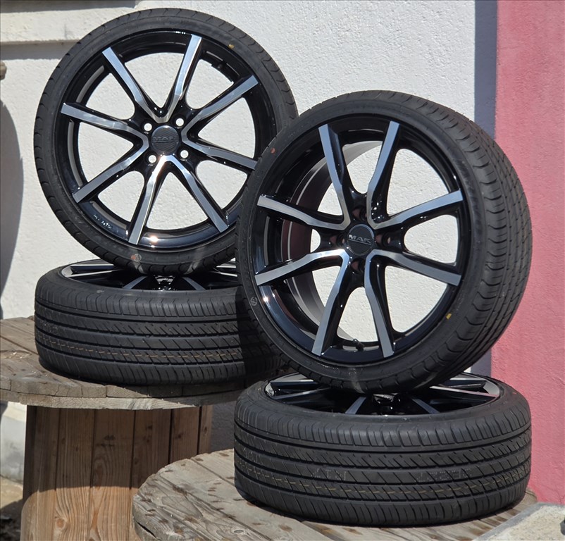 4x100 17" új Mak alufelni, rajta 195/40 új nyári gumi OPEL, MAZDA, RENAULT, VW 4. kép