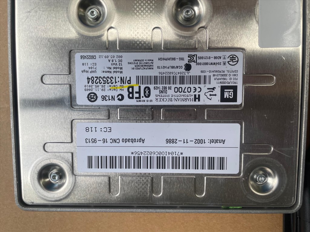 Opel Astra J BLUETOOTH UHP Modul 13353284 / Meriva B Insignia  Zafira C  Mokka  1. kép