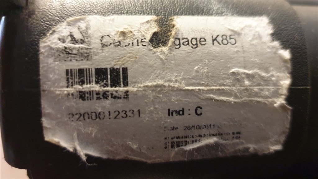 512212 Renault Clio 3, KOMBI, 2011, Csomagtér Roló, 8200012331. 4. kép